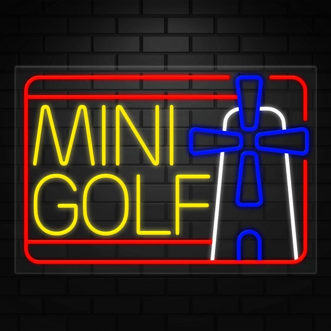 Mini Golf Neon Sign for Retail Displays | LED Flex Neon | 36″W x 24″H x 1″D