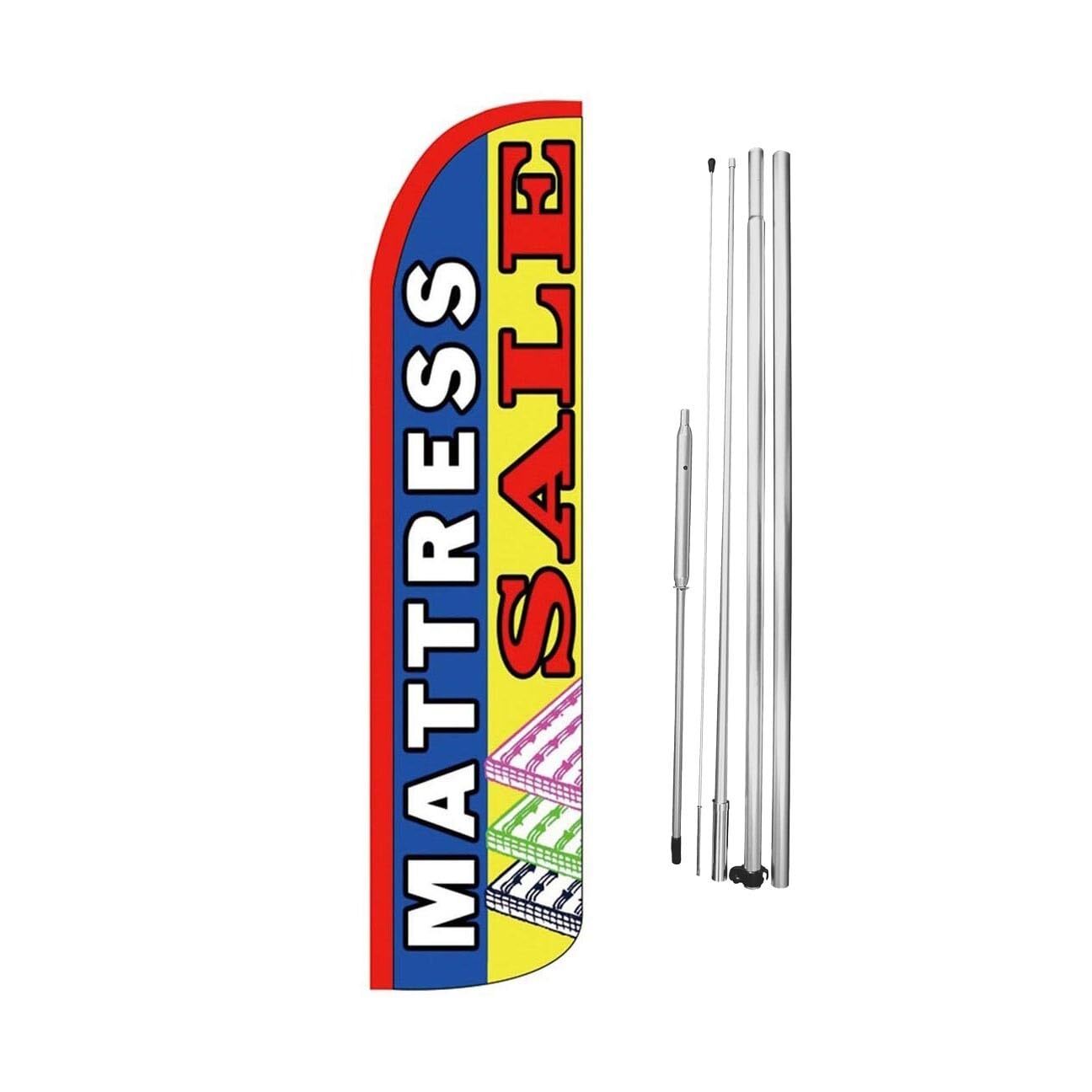 Mattress Sale Swooper Flutter Feather Flag | 3ft W x 11.5ft Tall