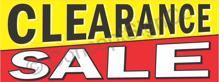 4’x10′ CLEARANCE SALE BANNER XL Outdoor Sign Discount Markdowns Retail Store Big