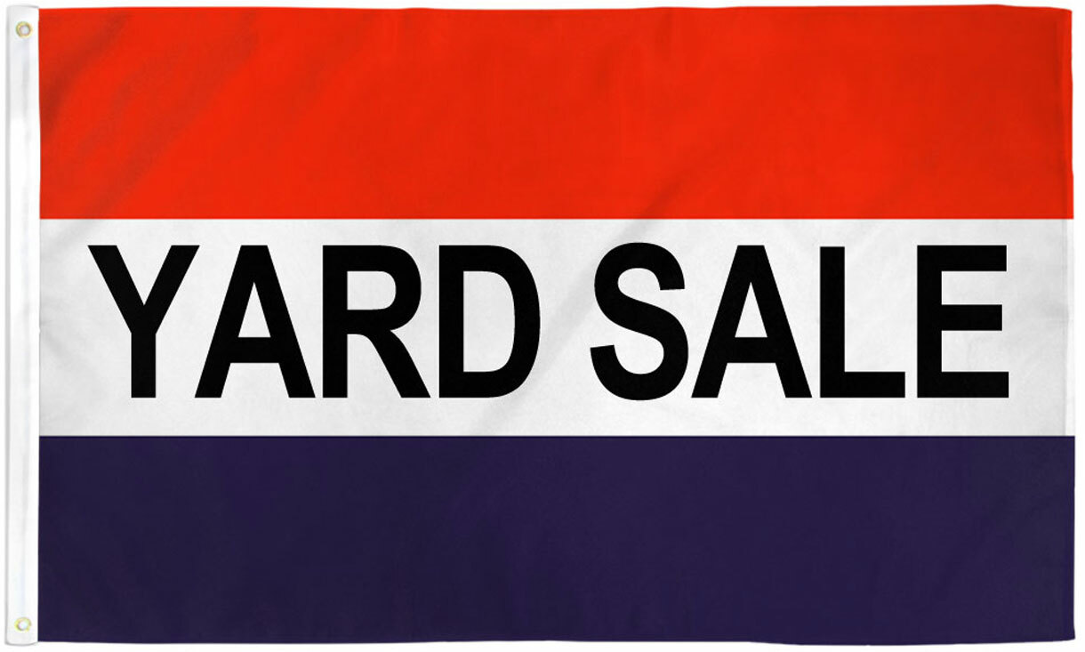 Yard Sale Flag 3x5ft Yard Sale Banner Sign Rummage Sale Garage Sale Flag