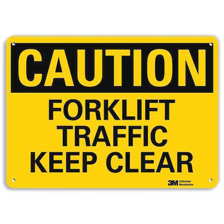 Lyle U4-1327-Ra_10X7 Safety Sign, 7 In Height, 10 In Width, Aluminum, Vertical