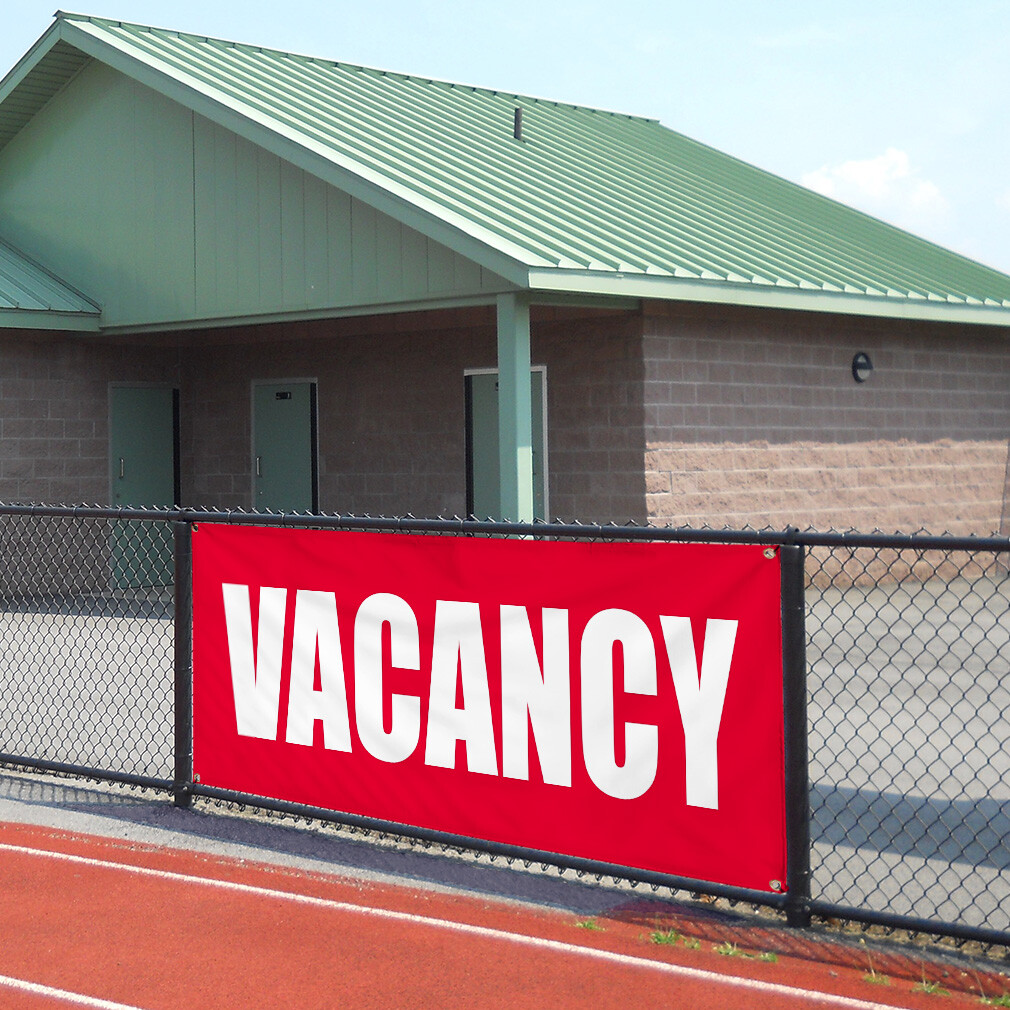 Vinyl Banner Multiple Sizes Vacancy Promotion Business Business Outdoor