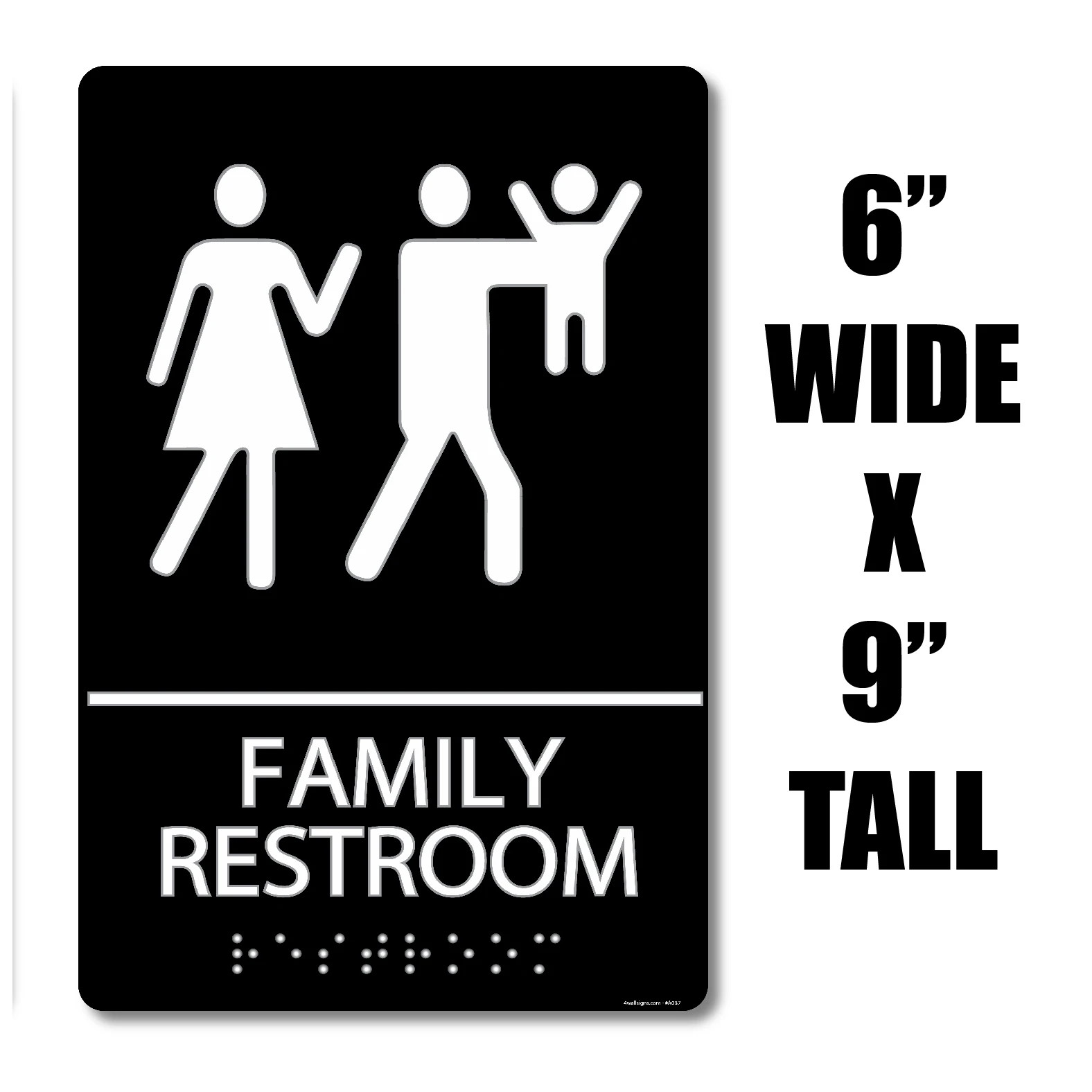 ADA Compliant “Smelly Baby” – Comical Unisex Family Restroom / Bathroom Sign
