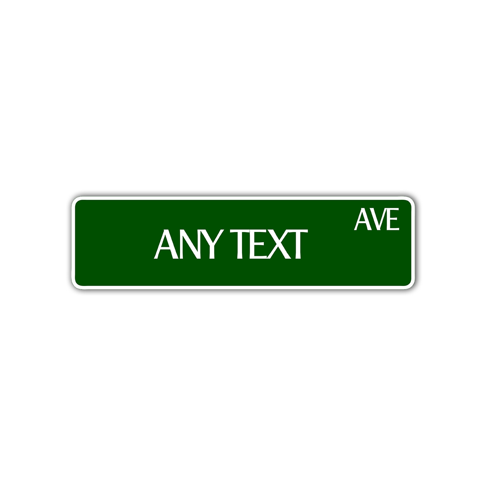 Custom Street Sign Your Text Avenue Personalized Text Aluminum Metal Plate Sign