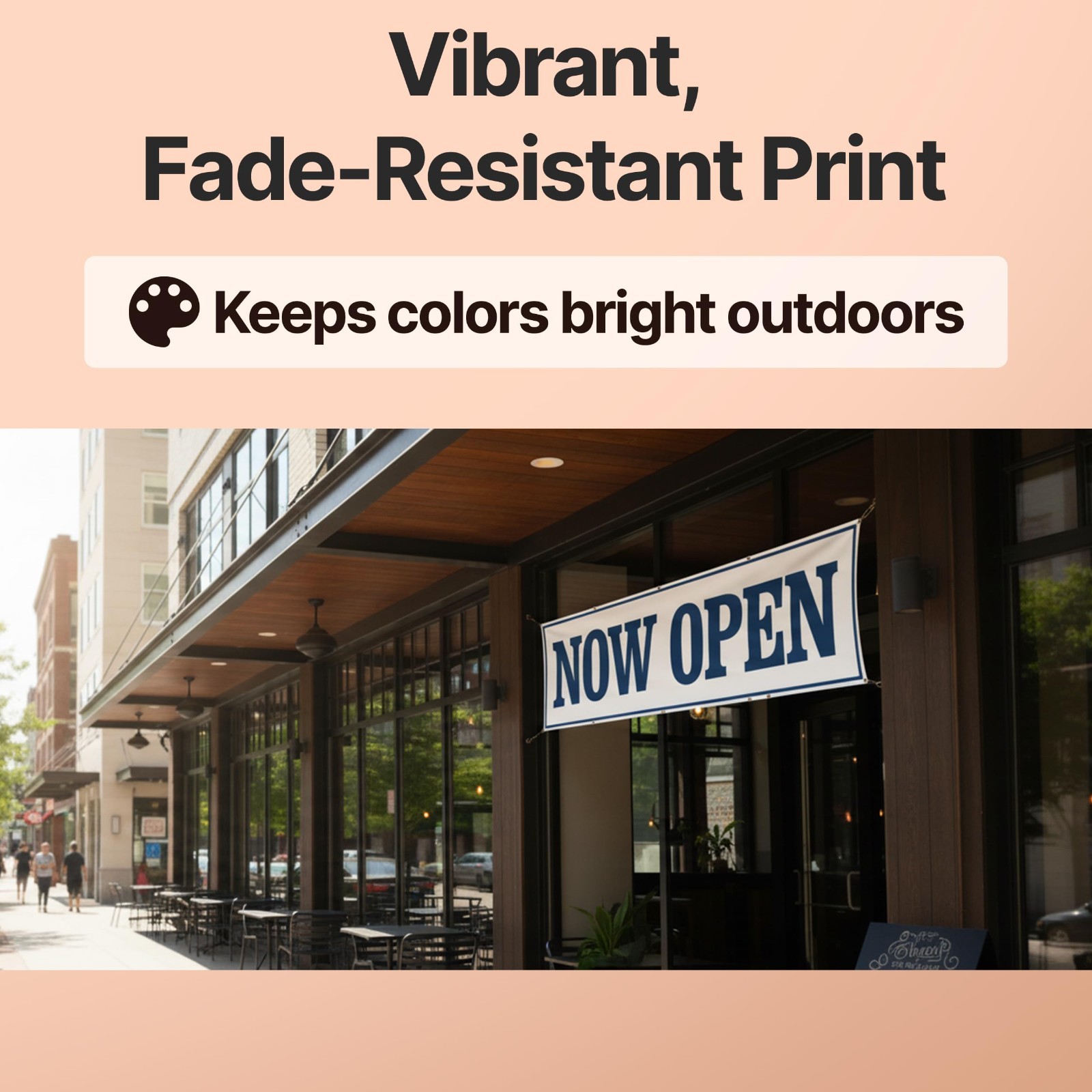 Large 3×10 ft Now Open Banner – Grand Opening Sign for Retail, Food Trucks, Even