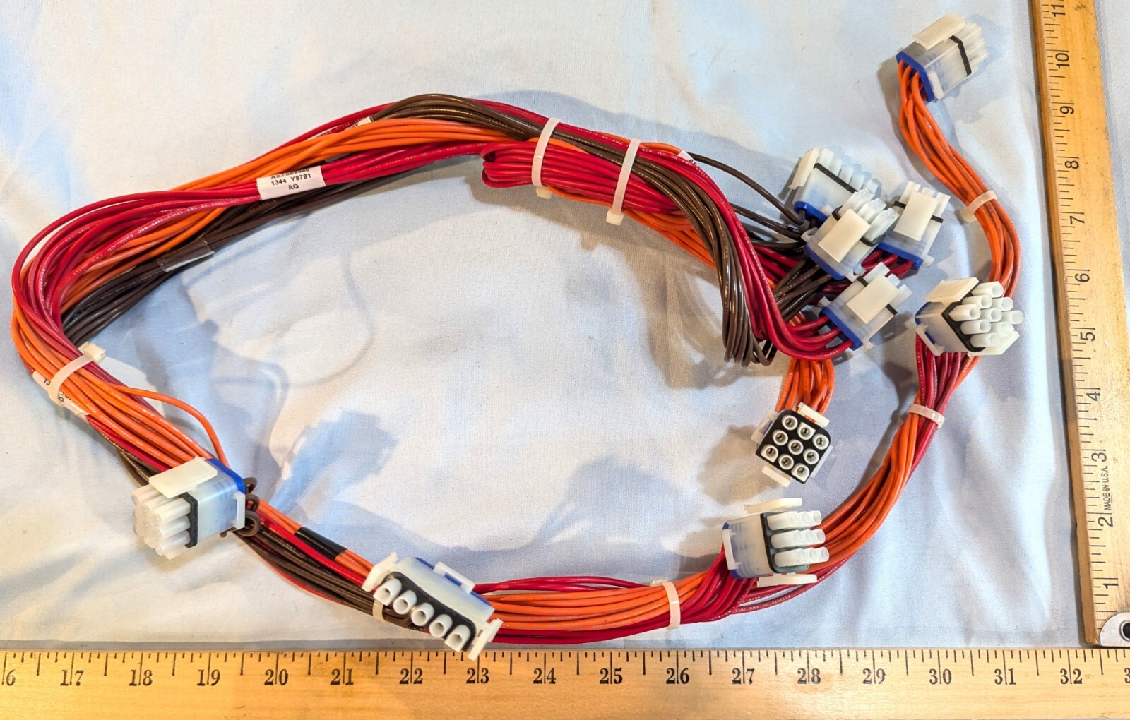 Lots Of Two [2] Daktronics Wire Harness Assemblies With (W-2446, W-2447, W-2448)