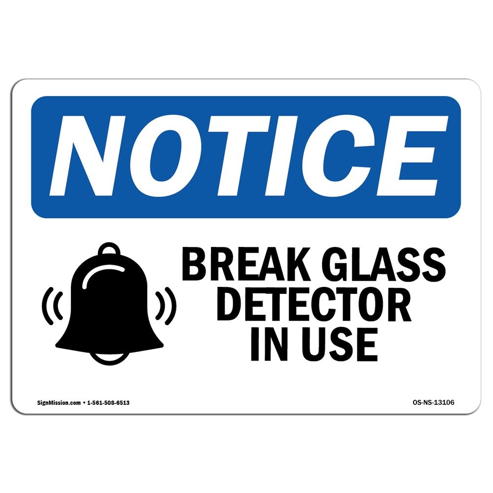 Signmission Osha – Detector In Use Sign Label Your Business Work
