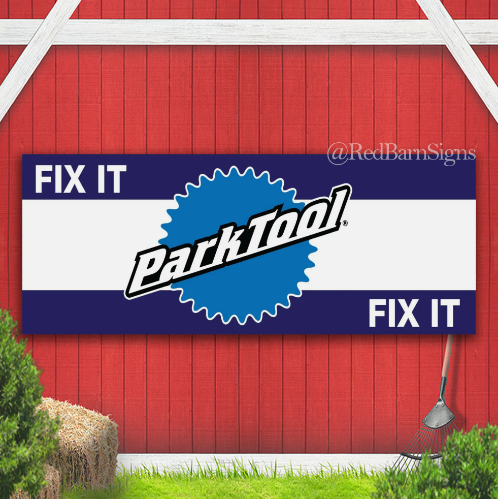 BIKE SHOP Park Tool workshop garage bike tools bike repairs Banner Sign