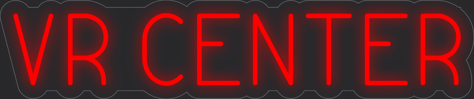 VR center Neon LED Sign Business Wall Decor Lighted Store Sign 36 x 7 in.