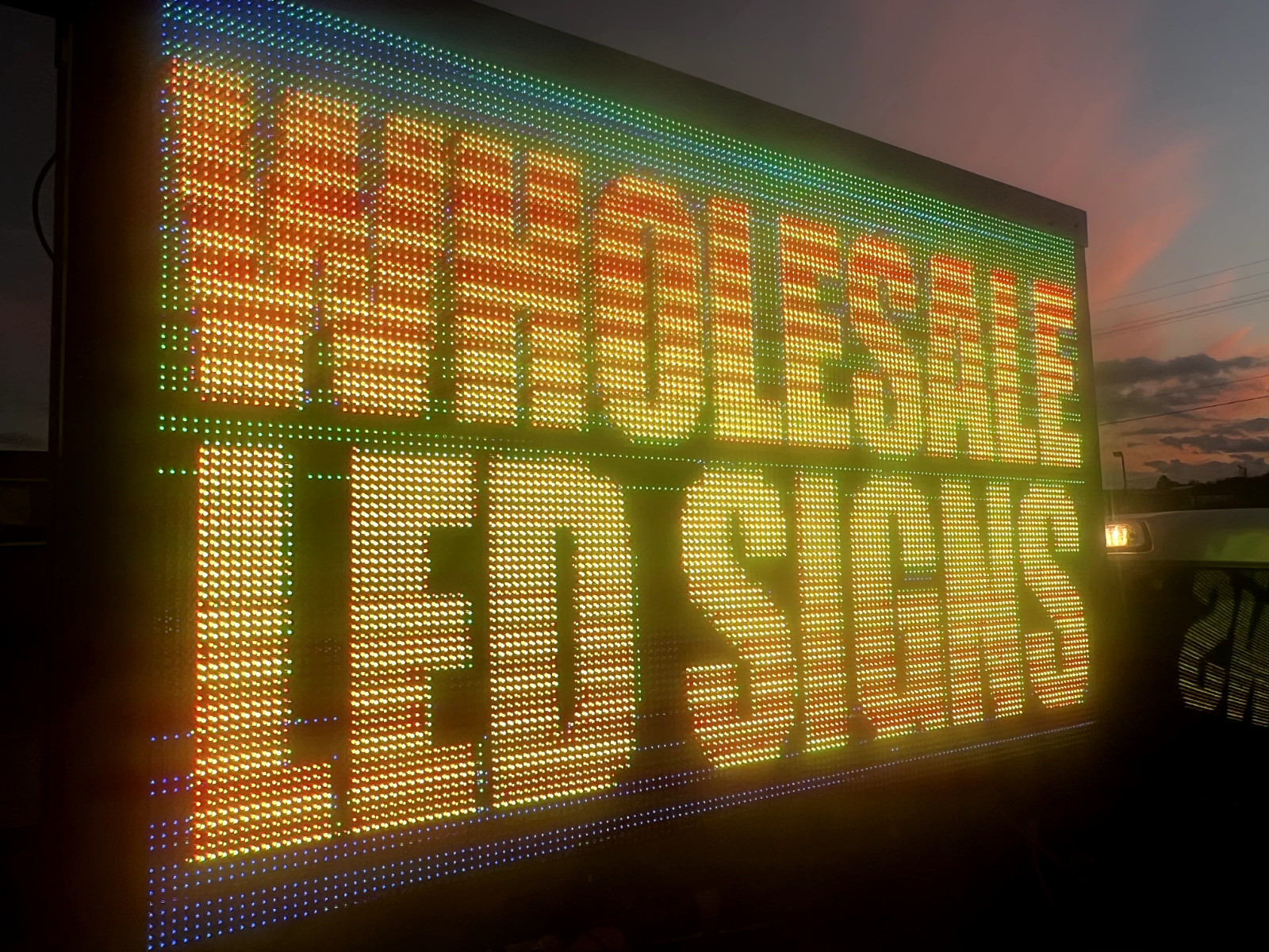 Outdoor LED Double Sided P10 Series Programmable Full color LED Sign 4 x 8