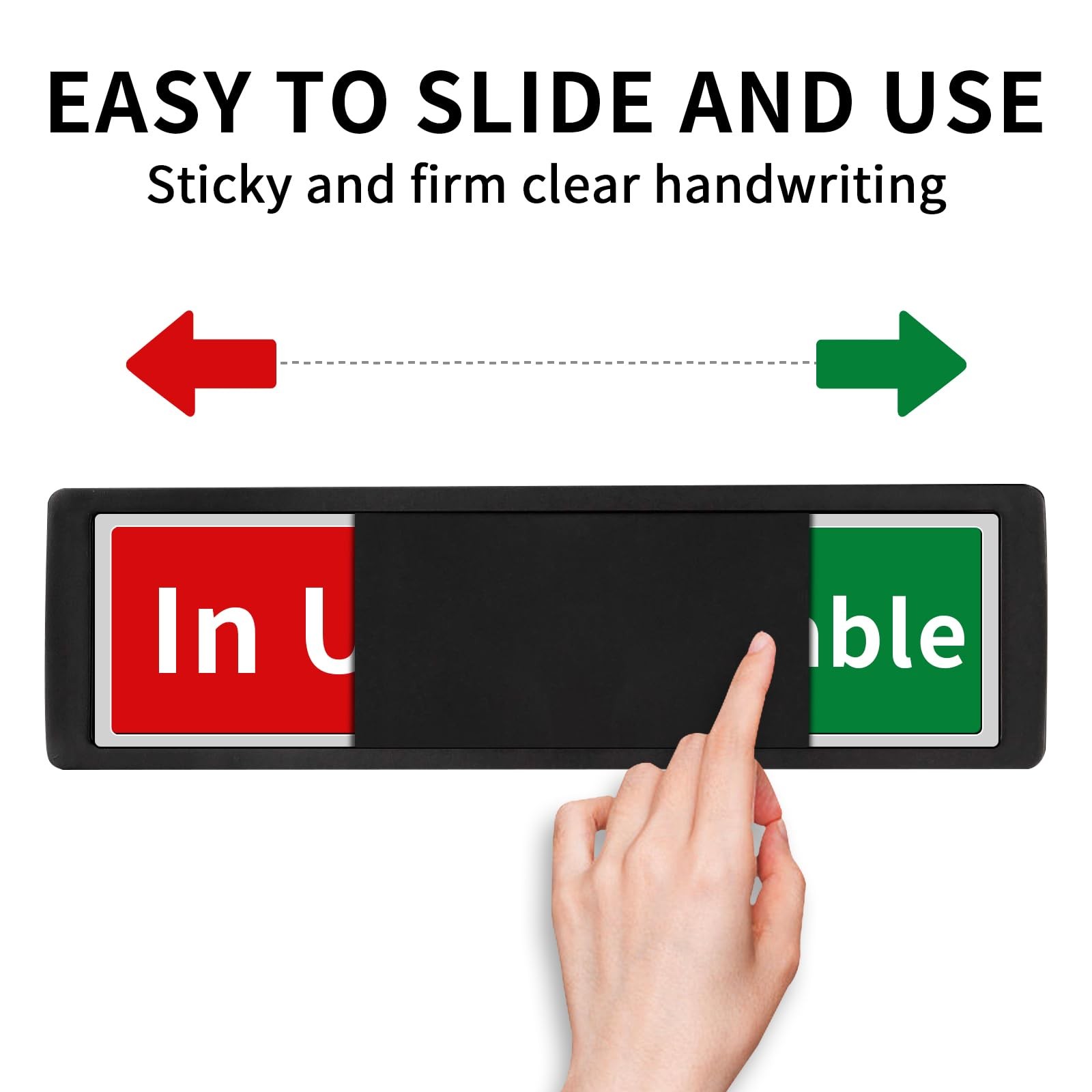 Vacant Occupied Slider Door Sign 7 x 2 Inch Privacy Indicator for Office Room