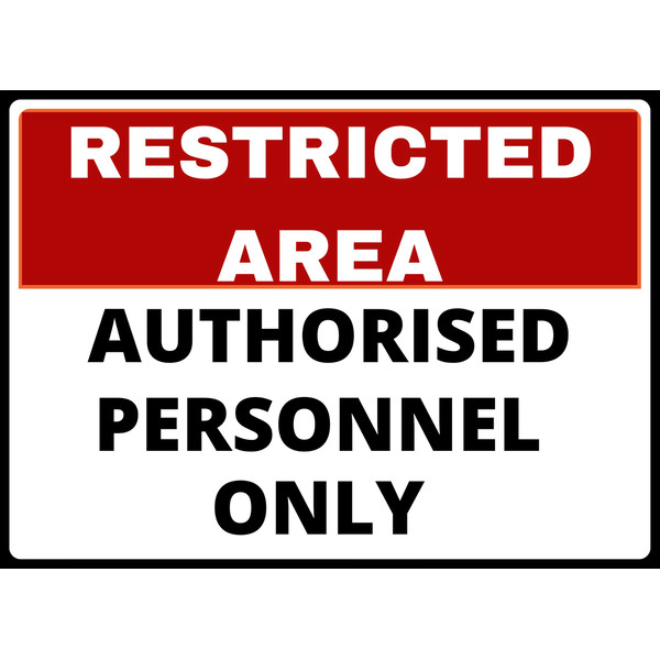 Do Not Enter Warning Signage Self Adhesive Vinyl For Office Use 11X17 Inches