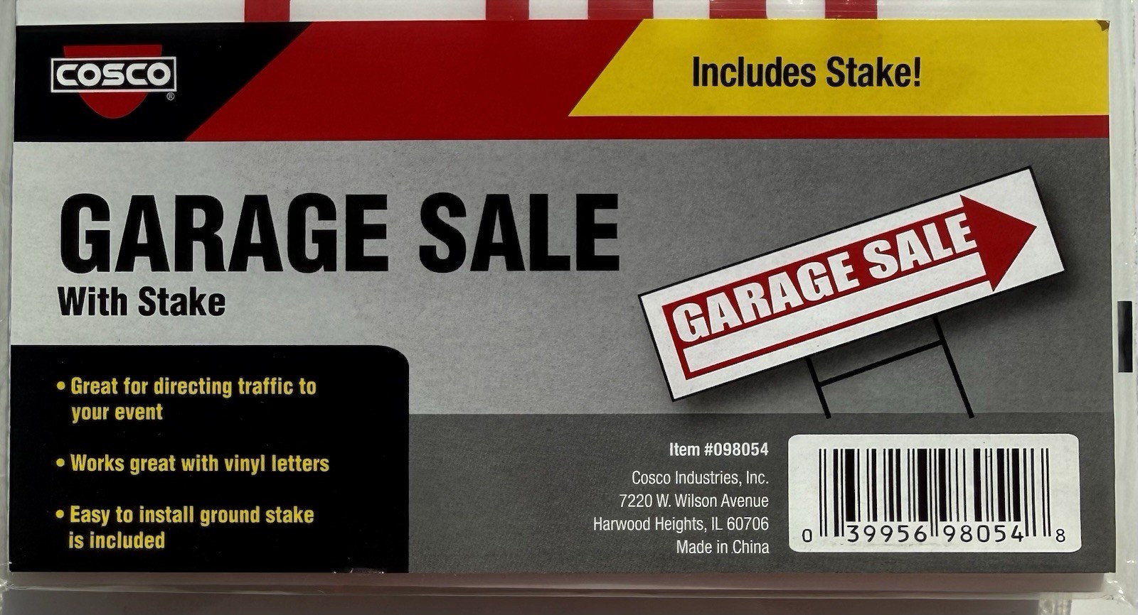 Garage Sale Signage by Cosco Retail Store Signs