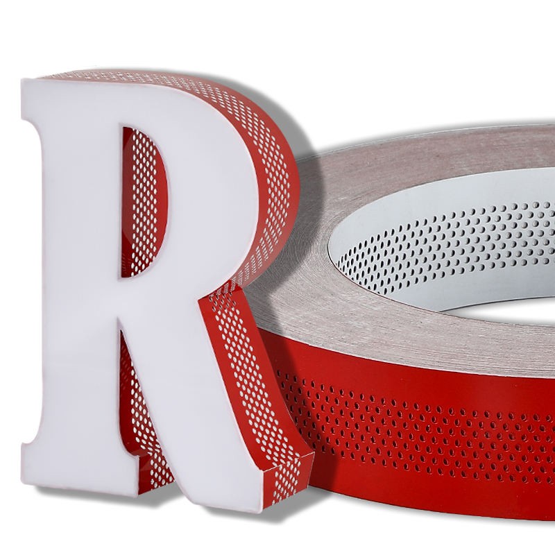 6cm 8cm Width Punching Aluminum Coil for Channel Letter with Holes Flat Trim Cap