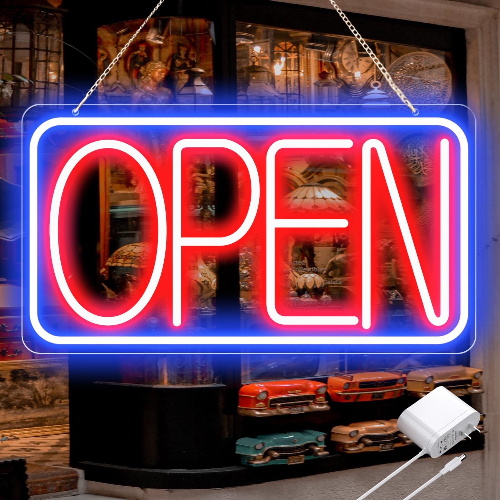 16.5″ X 9″ Led Neon Open Signs for Business Ultra Bright Plug In Electric Lig…