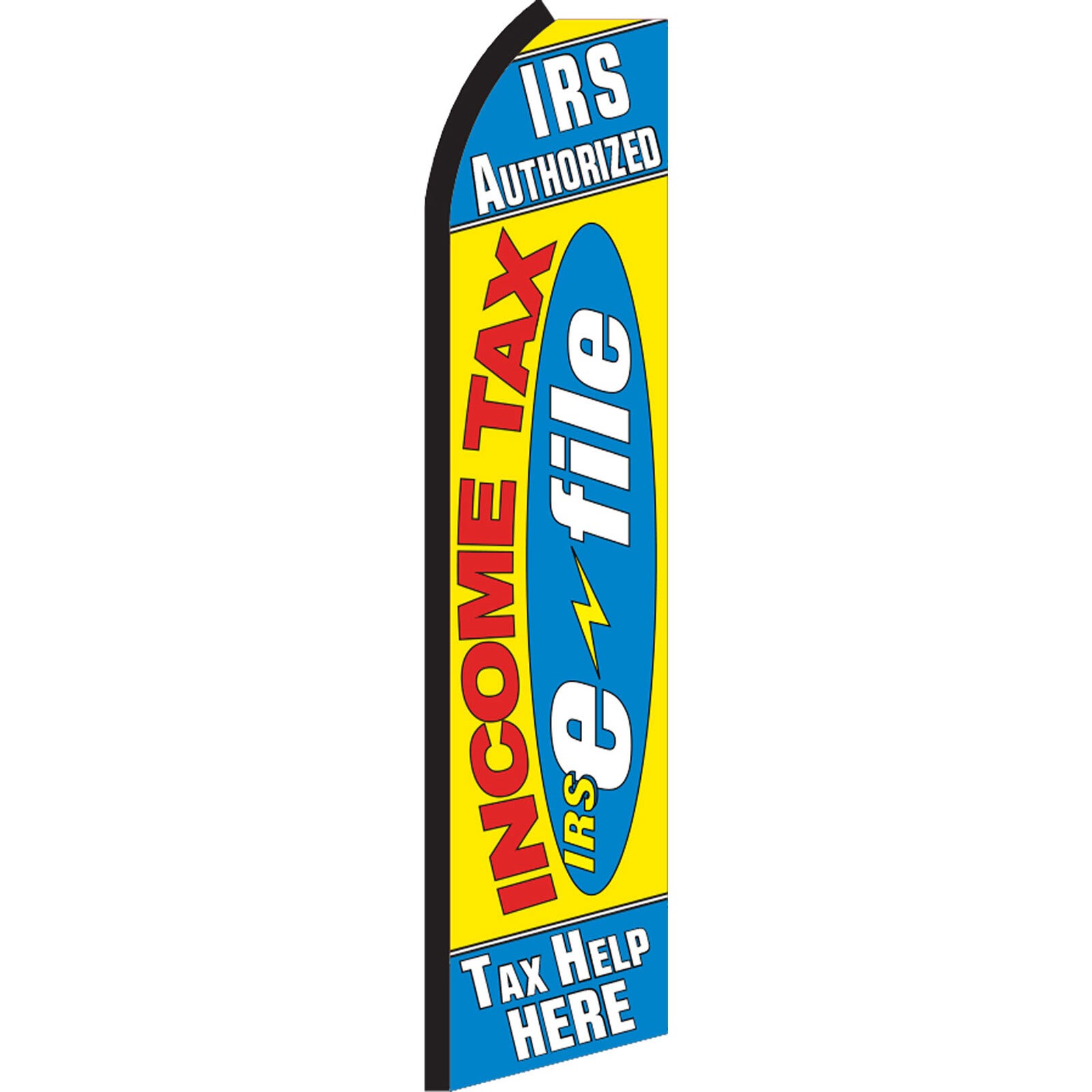 Income Tax E-File 2 1/2 ft X 11 1/2 ft Windless Flag