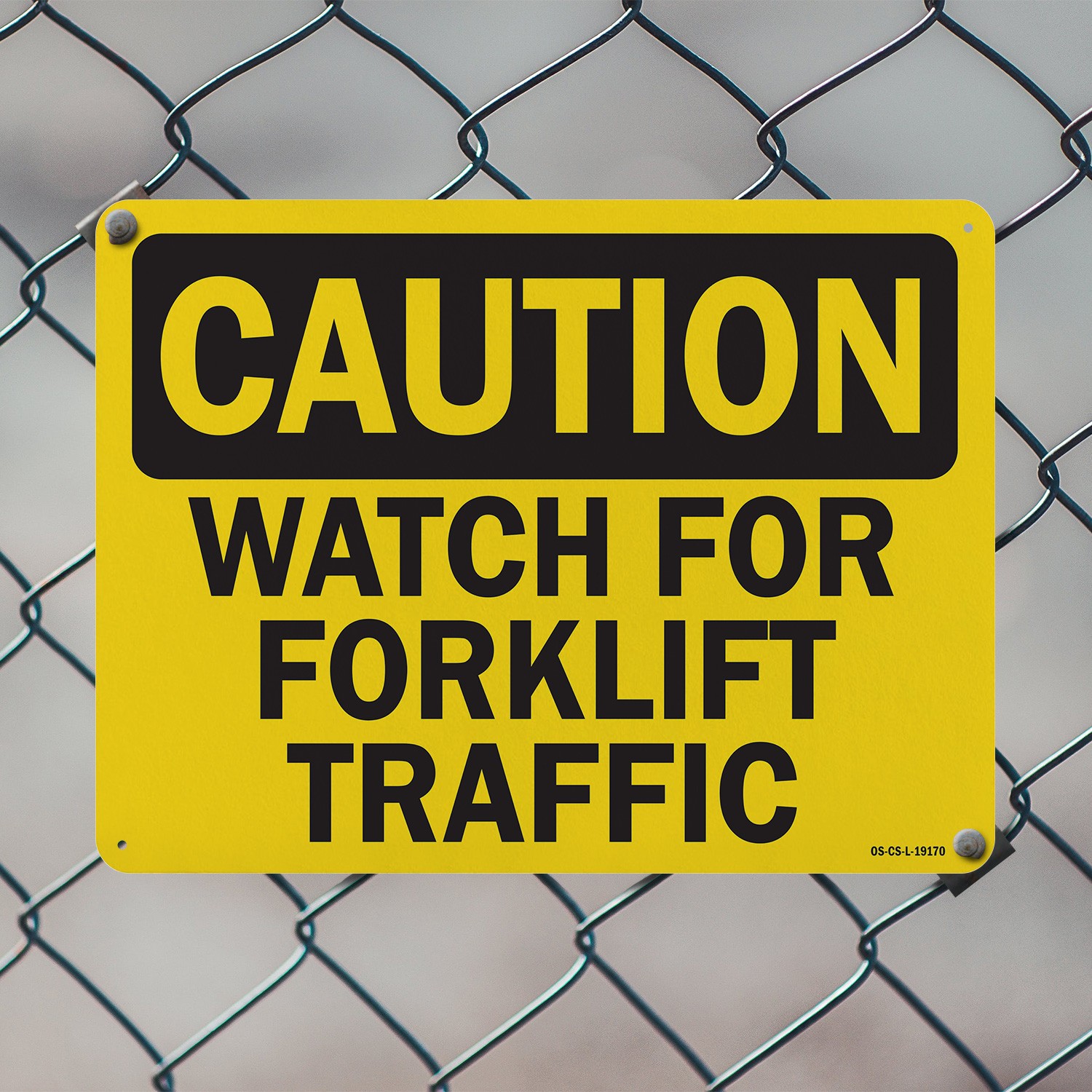 Forklift 2 OSHA Caution Sign Metal, Plastic, Or Decal – 5 or 10 Pack