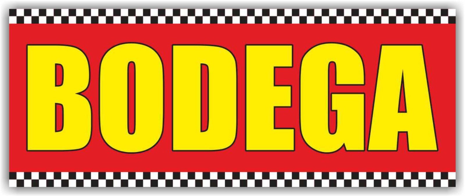 BODEGA Advertising Banner Vinyl Mesh Sign Grocery Store Gas Station Convenience