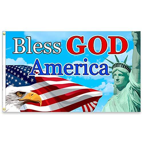 Bless GOD America Premium 3×5 foot Flag OR Optional Flag with Mounting Kit
