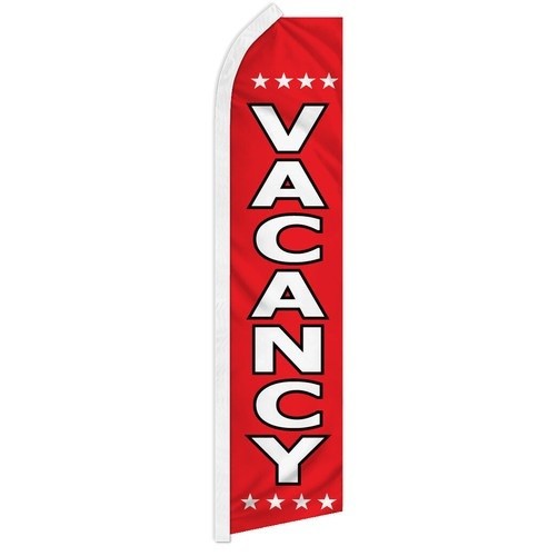 Vacancy Advertising Swooper Feather Flutter Flag Real Estate 100D