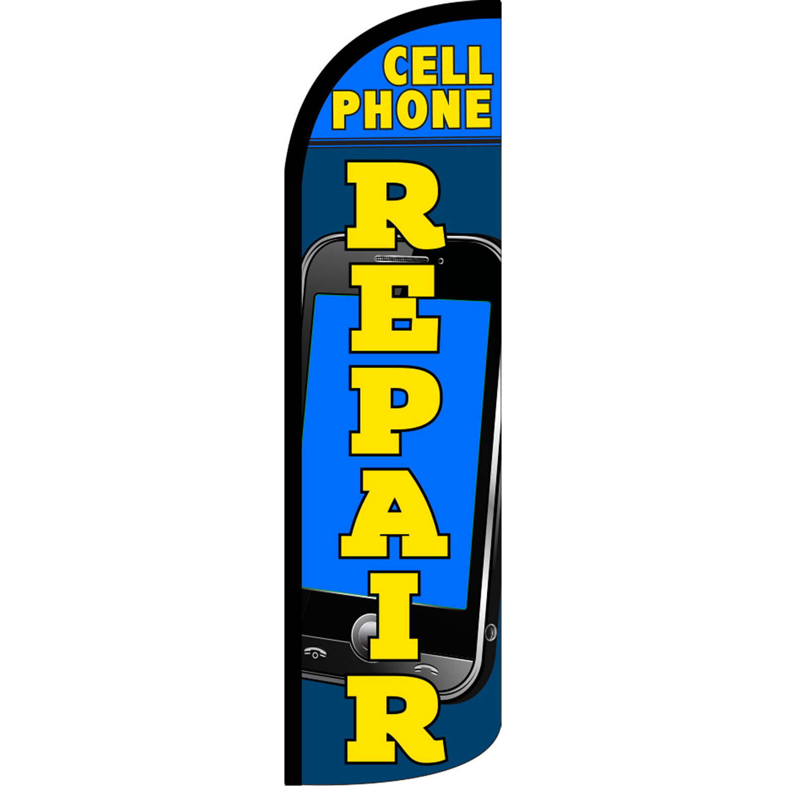 Cell Phone Repair 3 ft X 11 1/2 ft Windless Flag