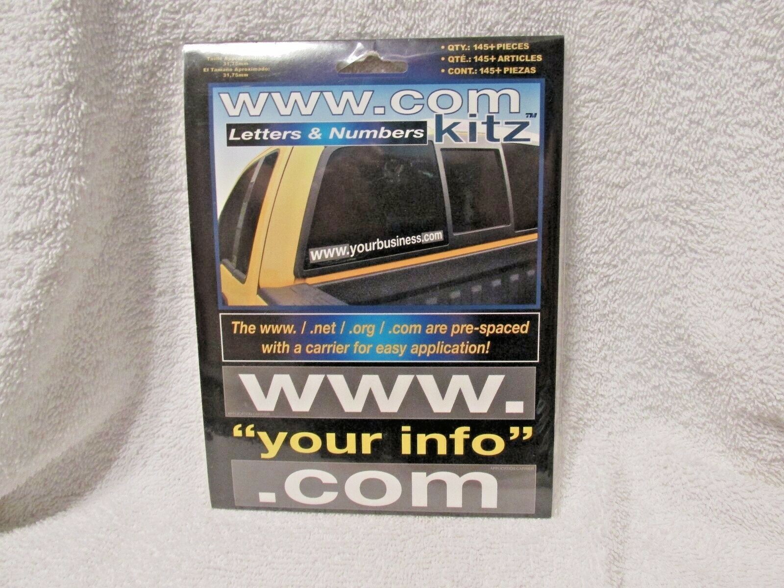 Chroma Graphics WWW.COM Letters & Numbers Decal Kit-Promote Your Business-NIP