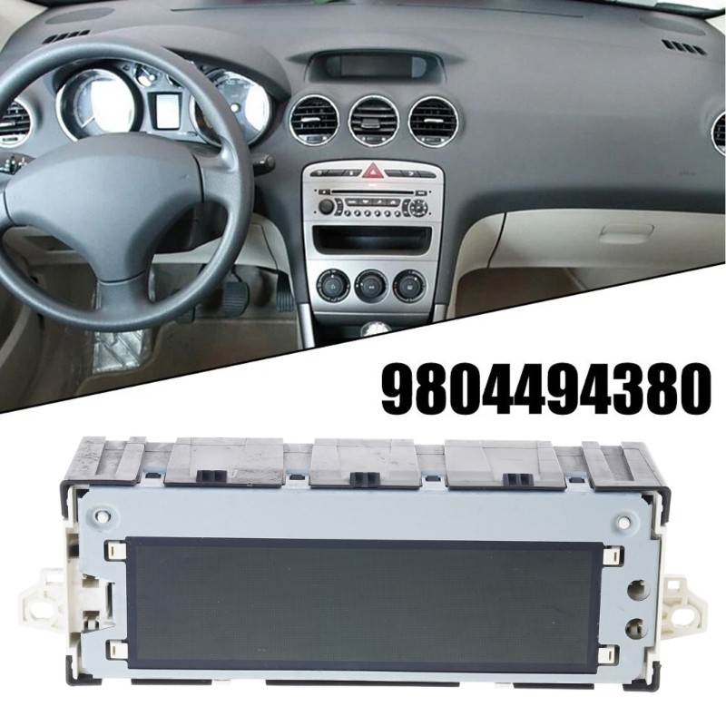 Red Screen USB Powered Double Zone Car Display for 301 307 407 408 9804494380