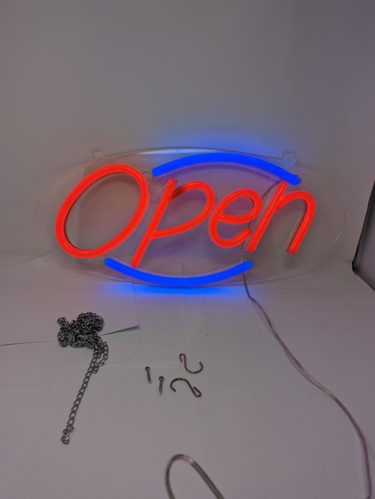 OPEN SIGN 22” Electric LED Lighted OPEN Sign Ultra-Bright Hillman