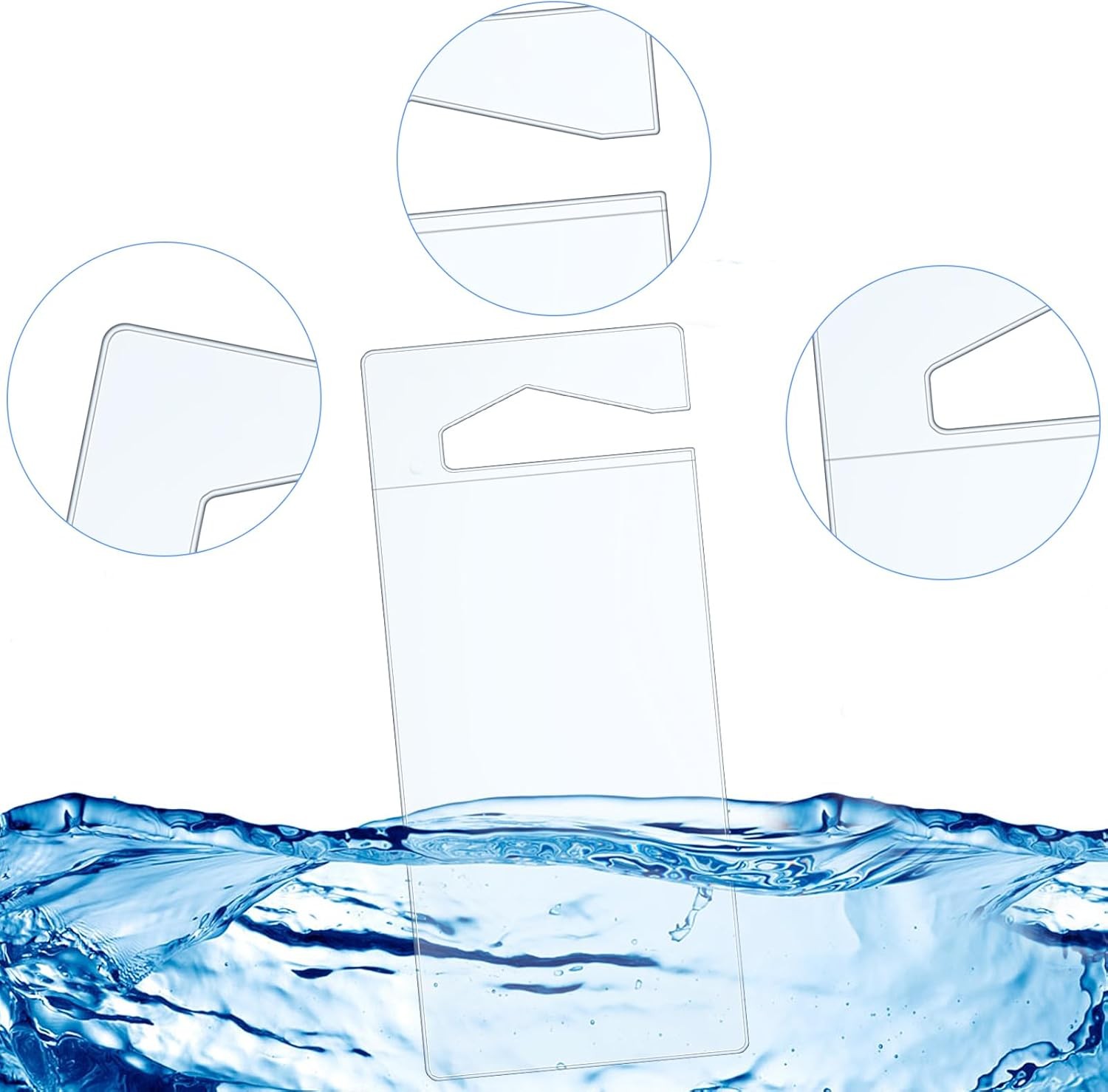 5 Pcs Handicap Placard Holder 4.5 x 10.2 Inch Disabled 5 x 11.9 inches, Clear