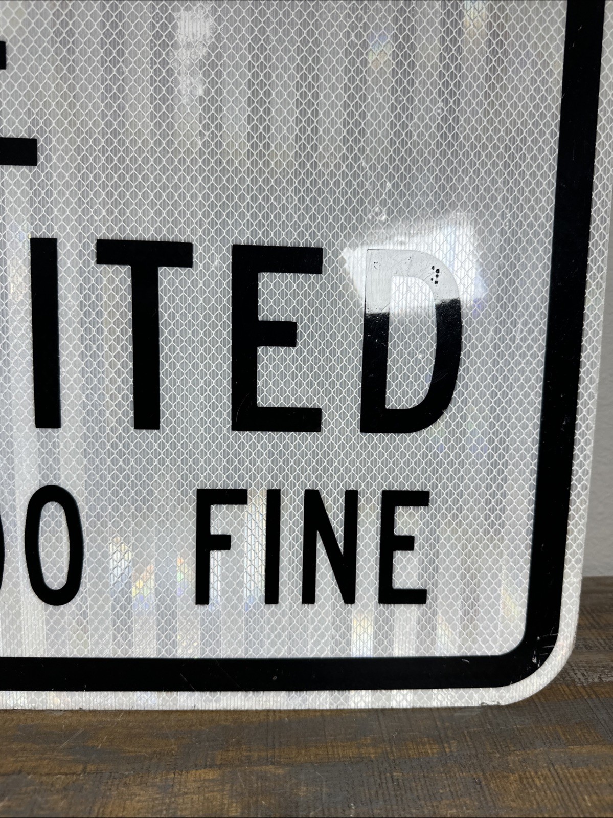 Cell Phone Use Prohibited Up To $200 Fine Aluminum Sign 24×18