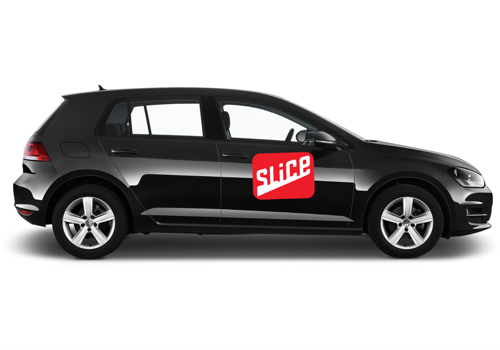 For SLICE Brand Exposure Car Magnet Signs Pizza Pie Food Delivery Driver Signage