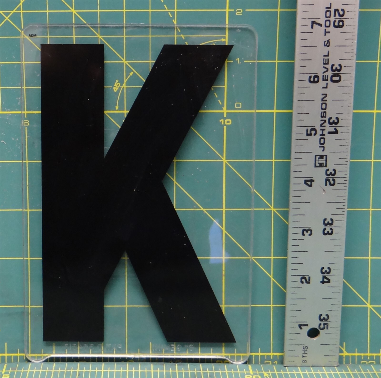 (K) 7″x 4-1/2″ Acrylic Wagner Zip-Change Marquee Sign Changeable Letter