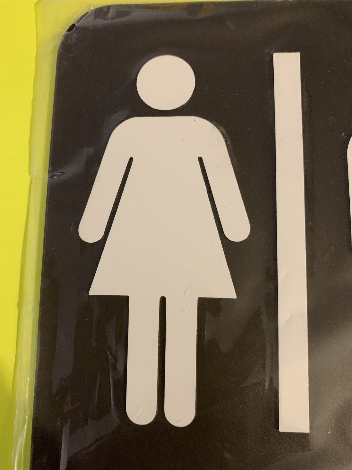 Unisex Restrooms Sign, ADA-Compliant Bathroom Door Sign for Offices, Businesses