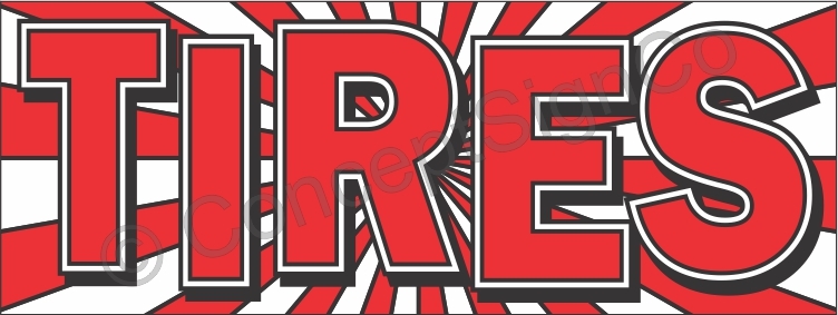 3’x8′ TIRES BANNER LARGE Outdoor Indoor Sign Sale Wheels Rims Cars Autos Repairs