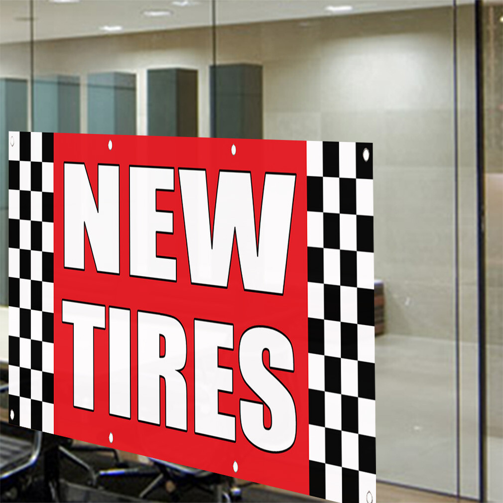 Decal Stickers New Tires Auto Body Shop Car Repair A Vinyl Store Sign Label