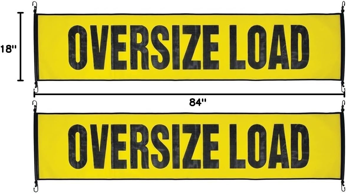 Oversize Load Warning Sign Set – 18×84 Inches