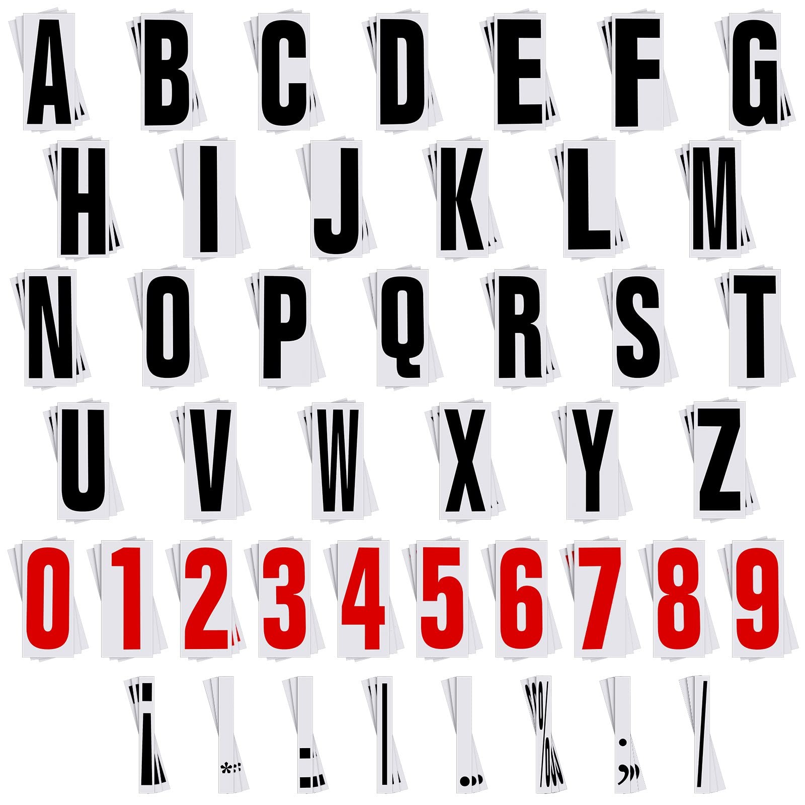 Jecery 400pc Marquee Letters Flexible Plastic 8 7/8″ Outdoor