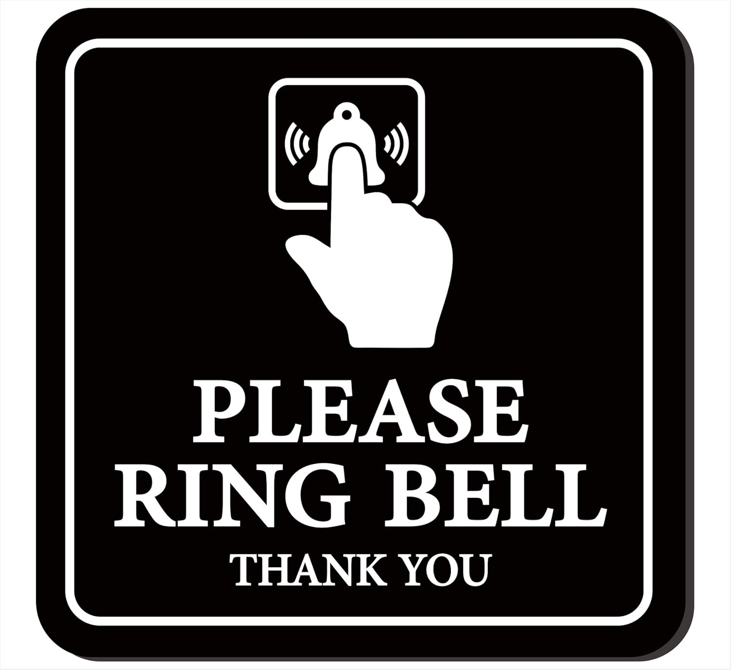 Please Ring Bell Sign – Premium Durable Frosted Acrylic Material, Super Strong S