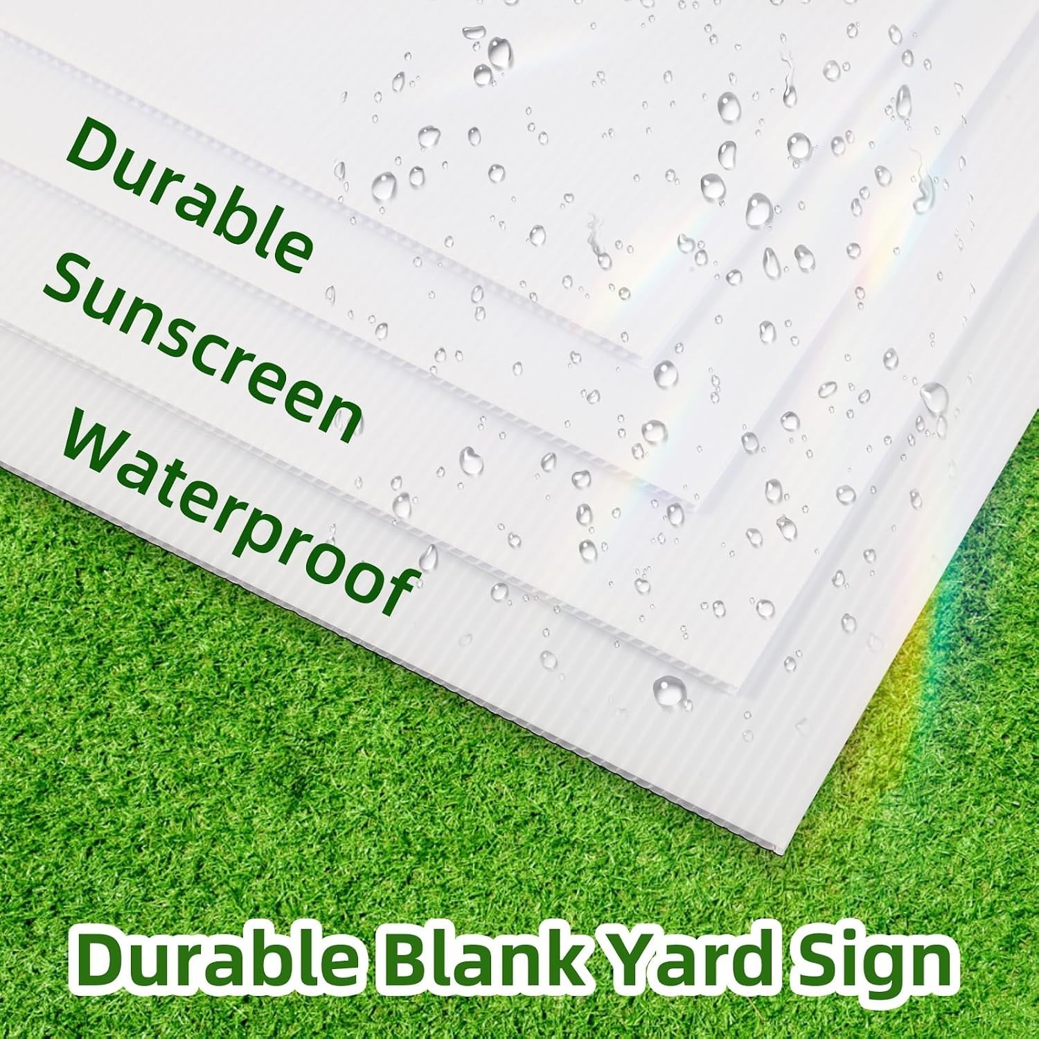 Versatile 17×12 Blank Yard Signs with Stakes – Ideal for Events & Decorations