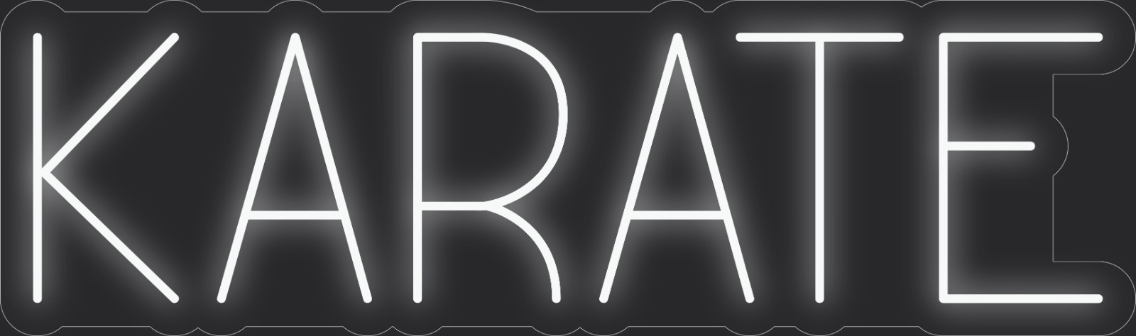 Karate Neon LED Sign Business Wall Decor Lighted Store Sign 36 x 11 in.