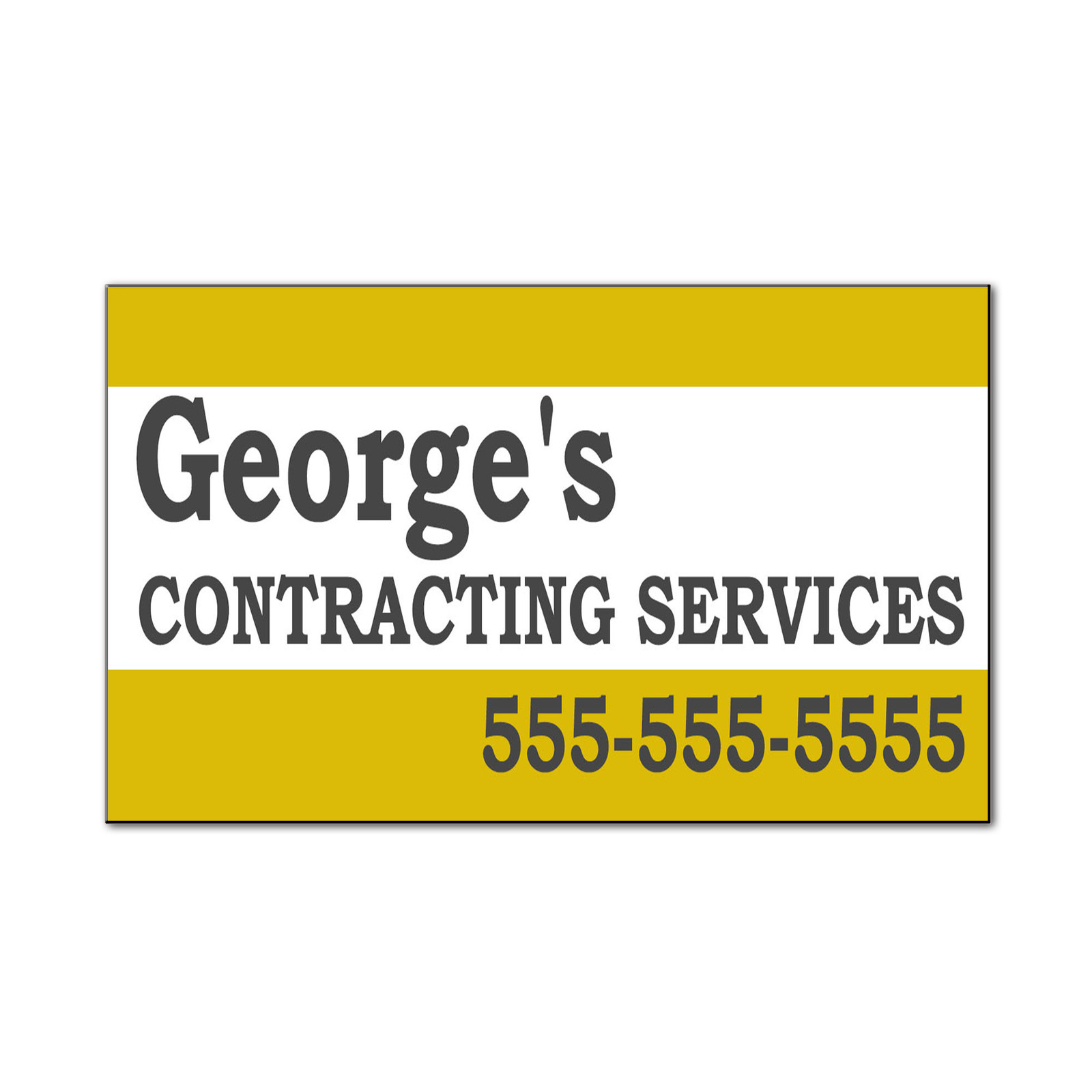 Contracting Services Phone Custom Personalized Car Door Magnet Sign-QTY 2