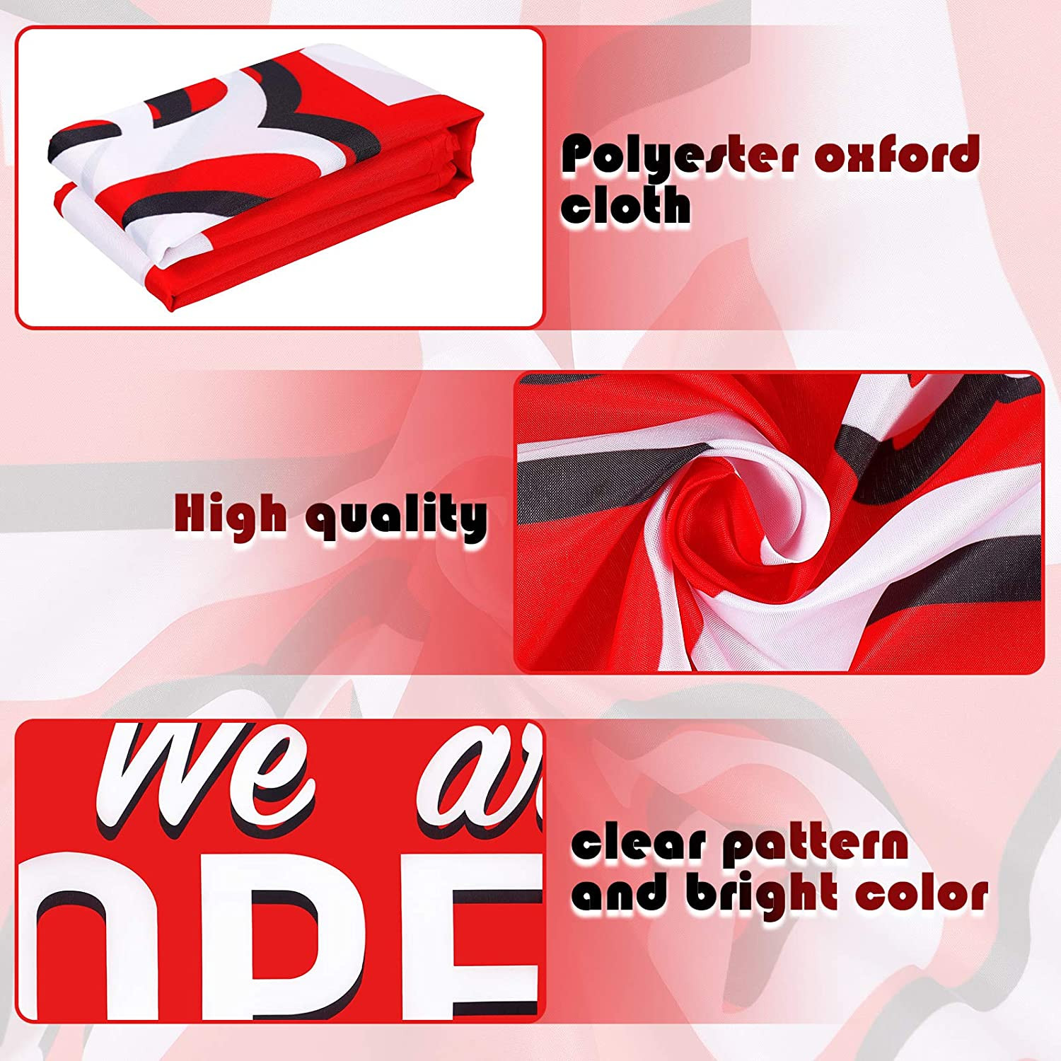 We Are Open Banner 24X48 Inch Polyester Store Sign Outdoor Indoor Business D�Cor