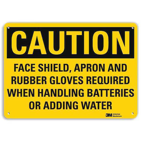 Lyle U4-1298-Na_10X7 Caution Sign, 10″ W, 7″ H, 0.040″ Thick, U4-1298-Na_10X7