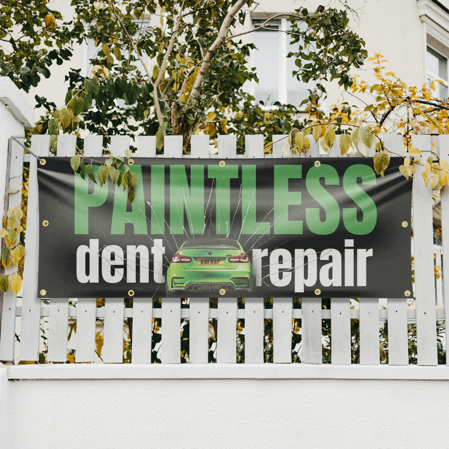 Paintless Dent Repair Vinyl Banner Sign with Metal Grommets Heavy-Duty