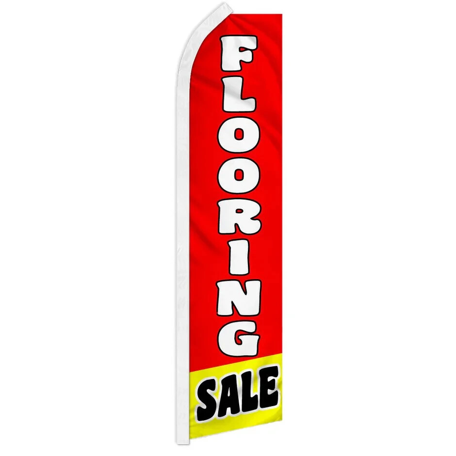 Flooring Sale Swooper Advertising Banner Flag for Flooring Wholesale Stores