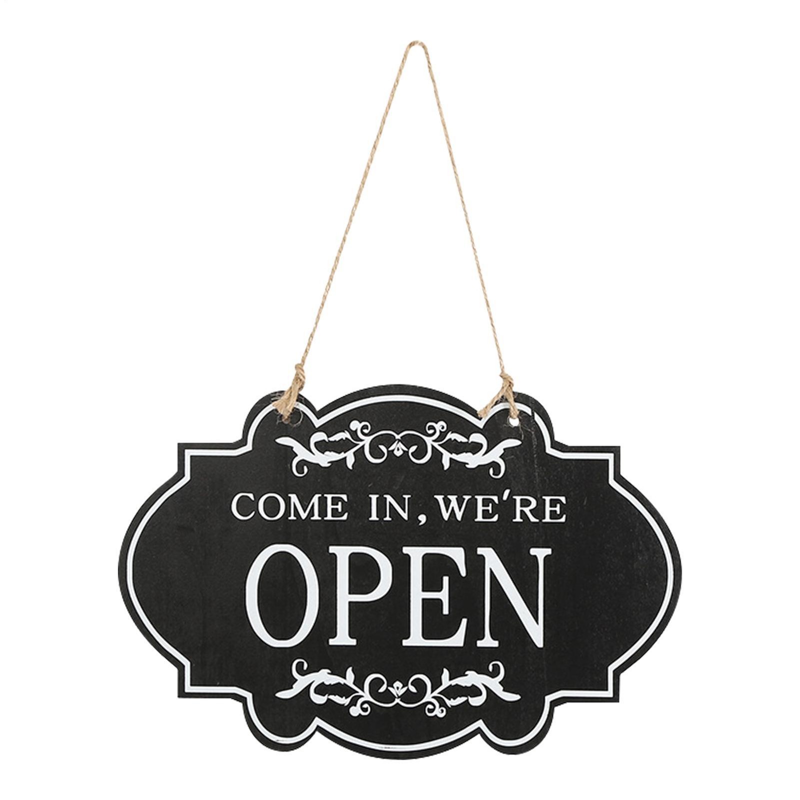 Open sign Open Closed Sign for Business Wooden Double-sided Closed Open
