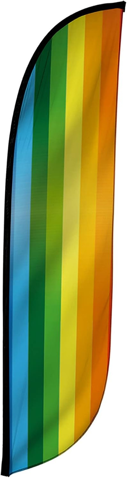 Feather Flag Swooper Banner Solid Color for Outdoor Business Promotion Sign