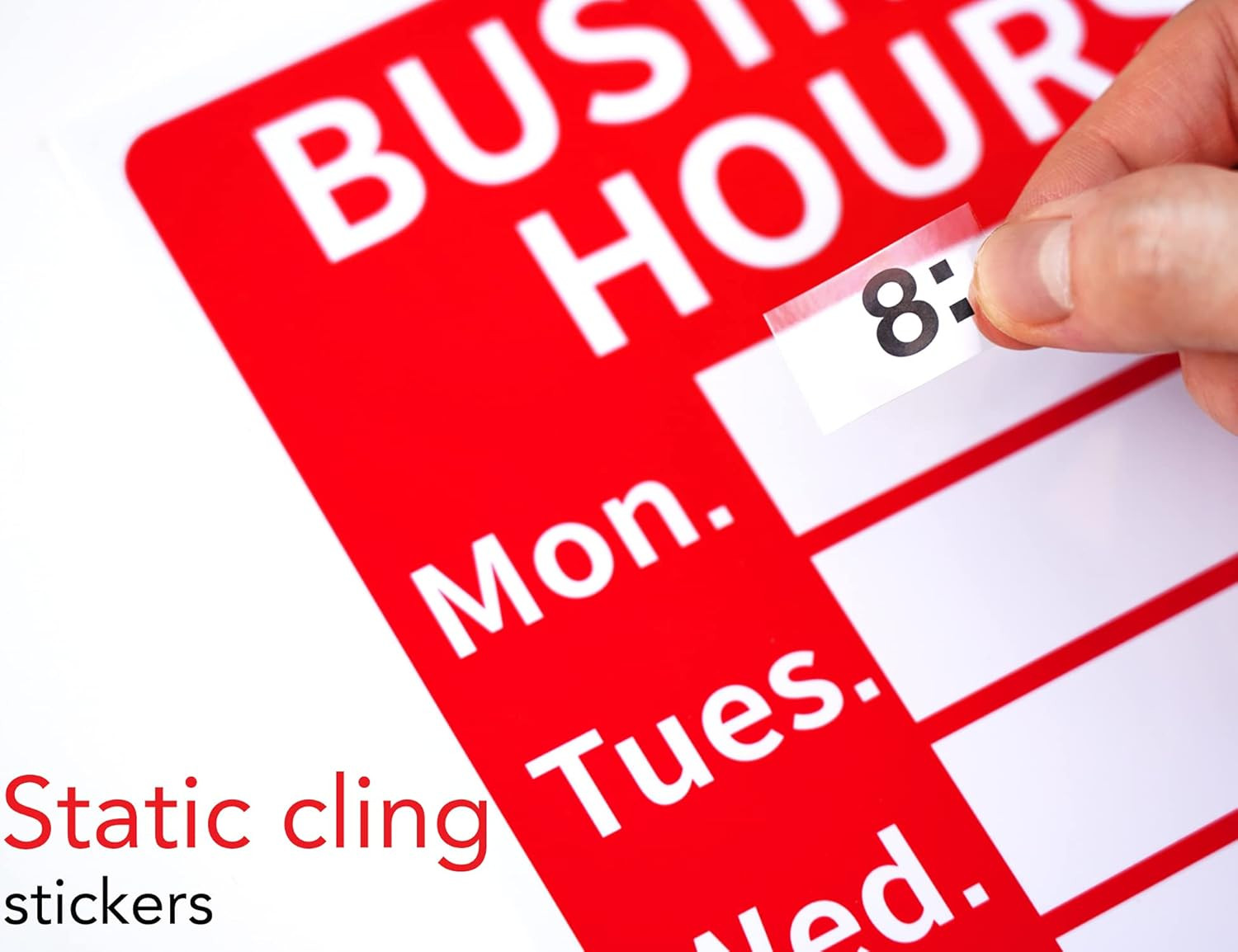 Open Signs, Store Business Hours Sign, Durable Letters Numbers Store Hours Signa