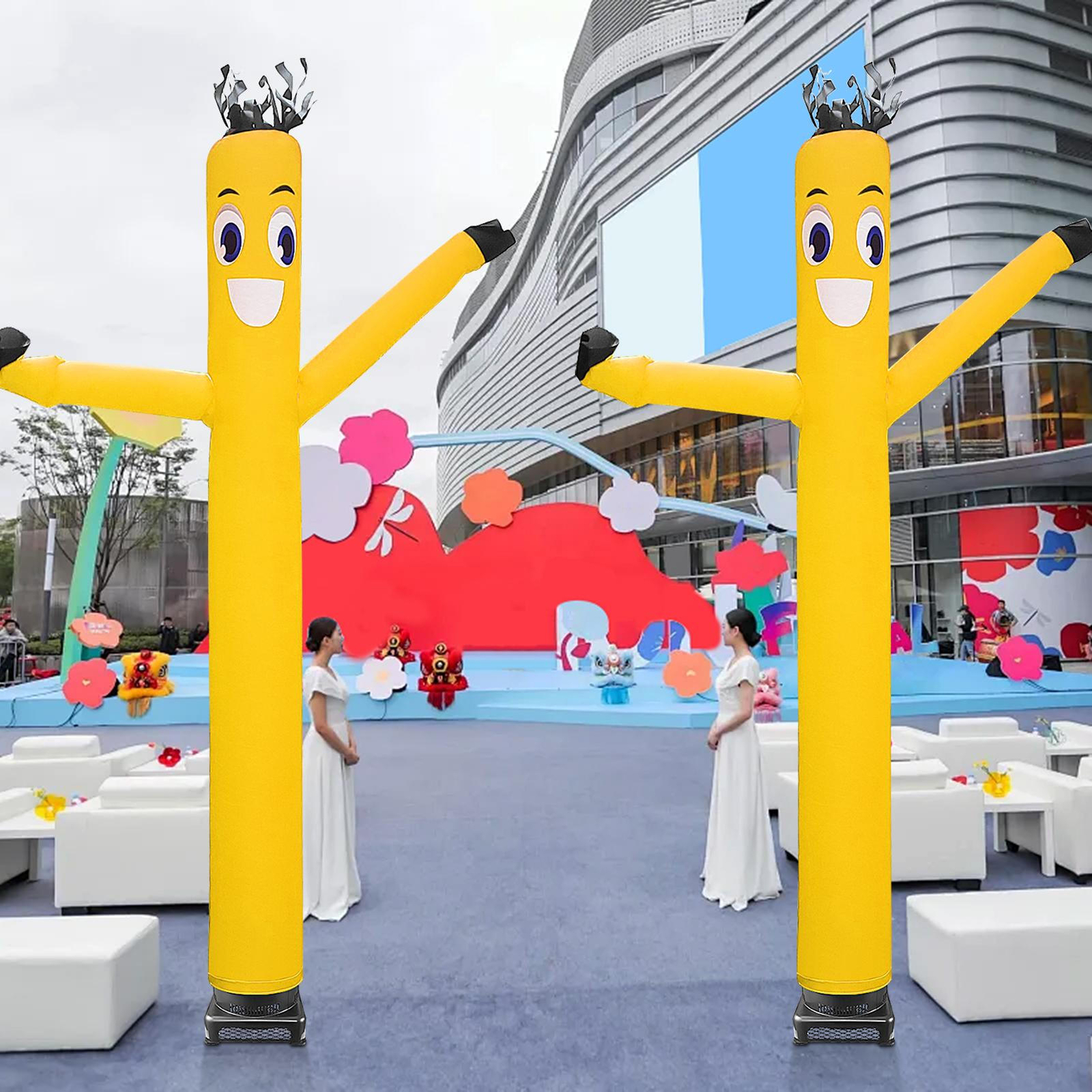 609cm Inflatable Waving Tube Man with Blower,Air Dancer Inflatable Waving Puppet