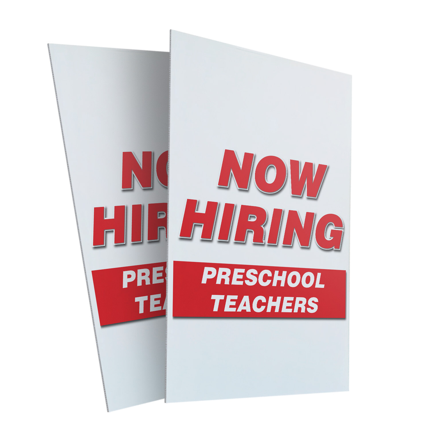 A-frame Sidewalk Now Hiring Preschool Teachers 24″ x 36″ Double Sided A-Frame Si